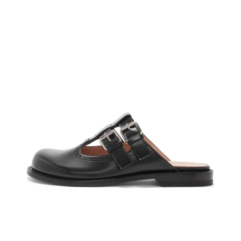LOEWE Campo Mary Jane Mule Black Women's-0