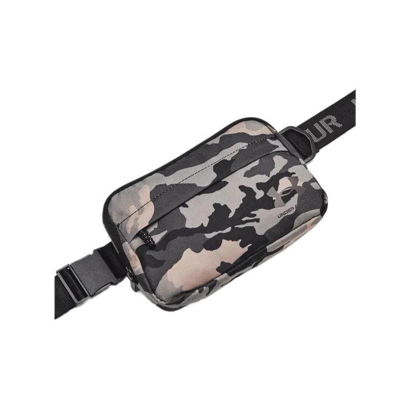 Under Armour Polyester Shoulder Bag, Crossbody Bag Regular Unisex Camouflage Black-2