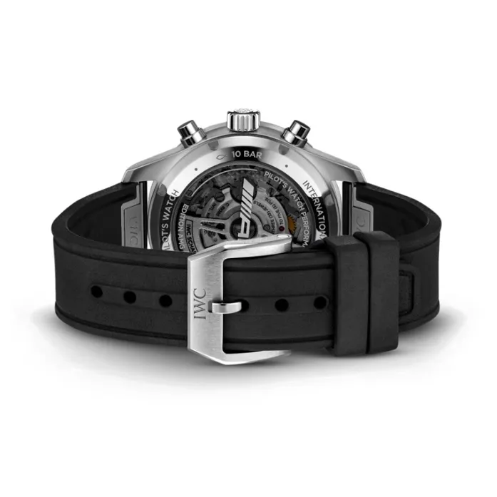 IWC Pilot Collection Automatic Mechanical Movement Men's Watches Watch 41mm Black Dial Titanium Watch Case Rubber Strap-3