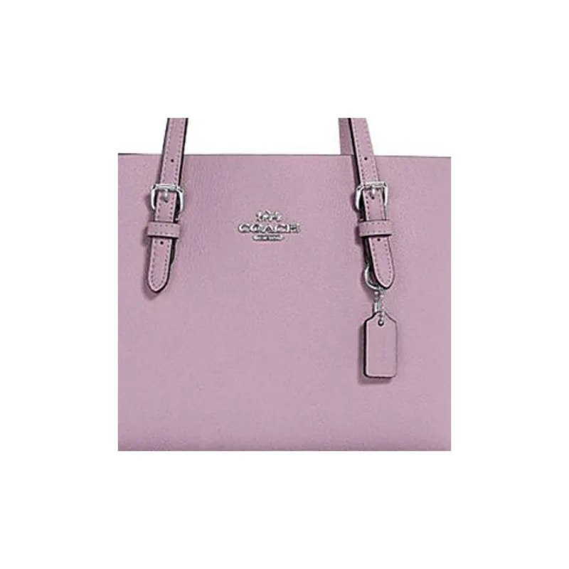 COACH Mollie Cow Leather Tote Bag Shopping Bag Handbag Shoulder Bag Crossbody Bag Medium Size Women's Purple Lilac-3