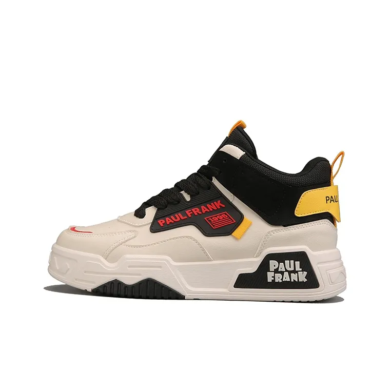 PAUL FRANK Slip-Resistant Mid-Top Skateboard Shoes Men's-0