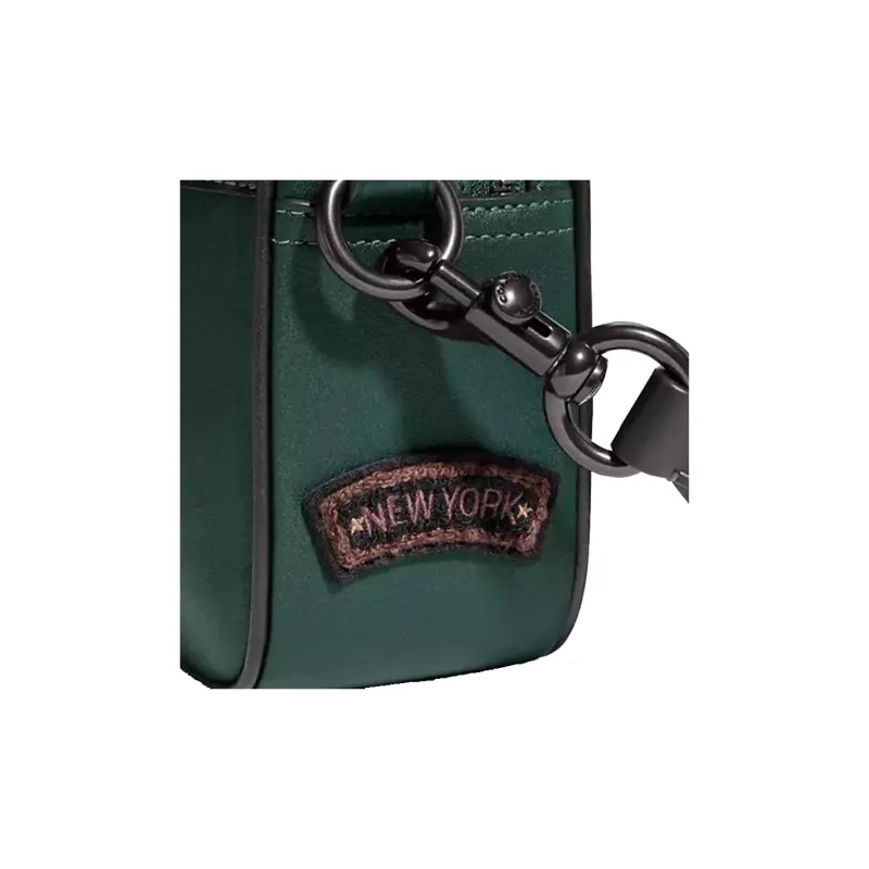 COACH Flight Gloves Made Of Tanned Leather Shoulder Bag Crossbody Bag Small Size Women's Green-2