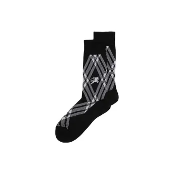 Burberry FW23 Mid-Calf Socks Men's 1 Pack Black