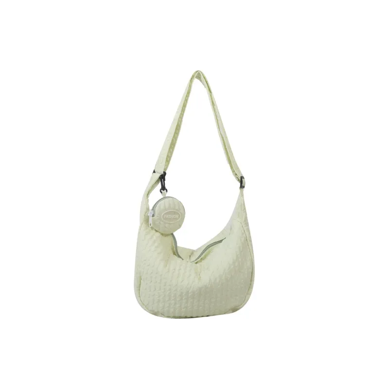 HCXK Canvas Crossbody Bag, Canvas Bag, Shoulder Bag Women's Yellow/White/Light Blue/Black/Pink/Light Yellow-0