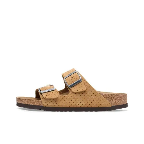 Birkenstock Slide Slippers Unisex Light Brown Narrow