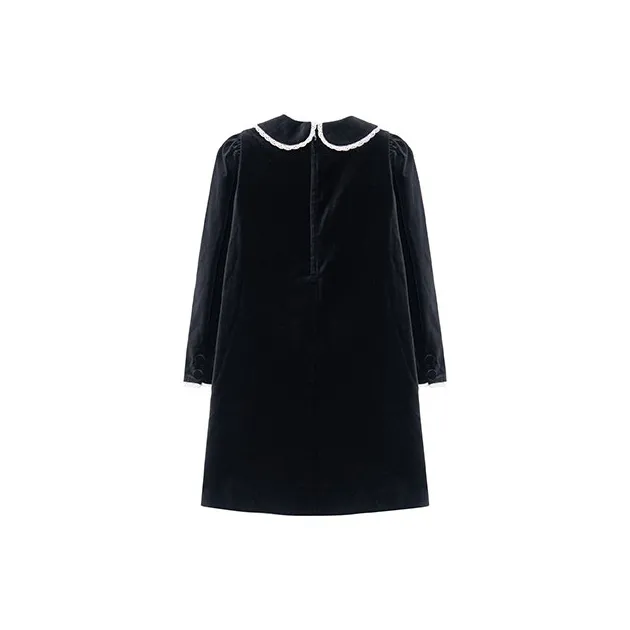 COACH Long Sleeved Dresses Women's Black-1