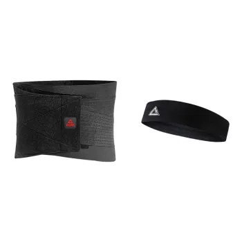 PEAK Back Support Braces Fitness Running Breathable Protective Compression Black Polyester Spandex Nylon Unisex