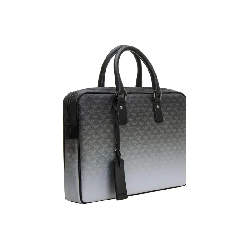 EMPORIO ARMANI PVC Shoulder Bag, Crossbody Bag, Handbag Men's Gray-2
