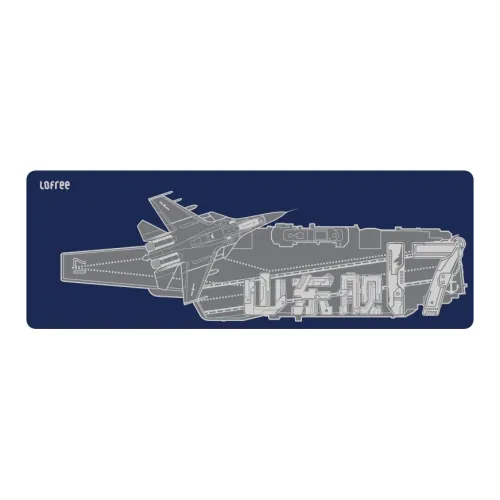 LOFREE Large Keyboard Desk Pad Office Computer Pad Gaming Esports Shandong Aircraft Cultural Creativity Mouse Pads