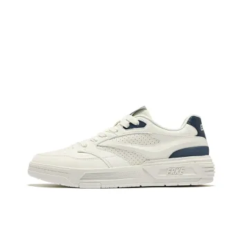 Erke Blade Anti Slip And Wear Resistant Lightweight Low Top Skateboard Shoes Men's Microcrystal White Gray Ink Blue