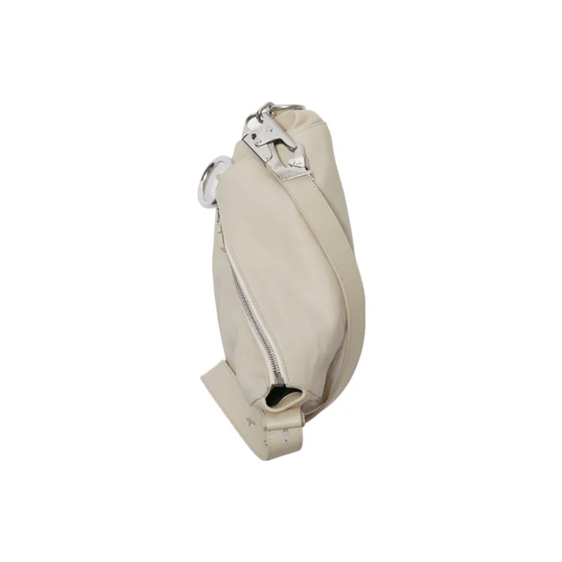 Burberry Calfskin Handbag Shoulder Bag Women's Gray White-3