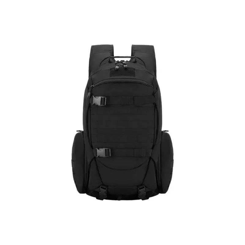 Explorers Polyester Backpack Regular Men's Black/Army Green/Khaki-0