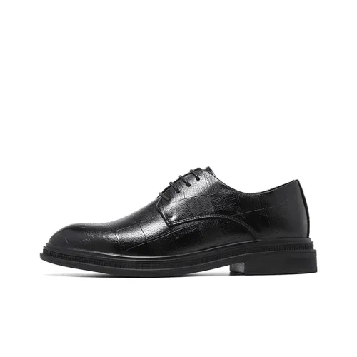 Lady's House Dress Shoes Men Low-Top Black