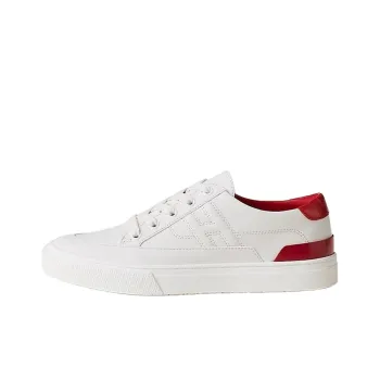HERMES Deep Low Top Skateboard Shoes Women's White Red