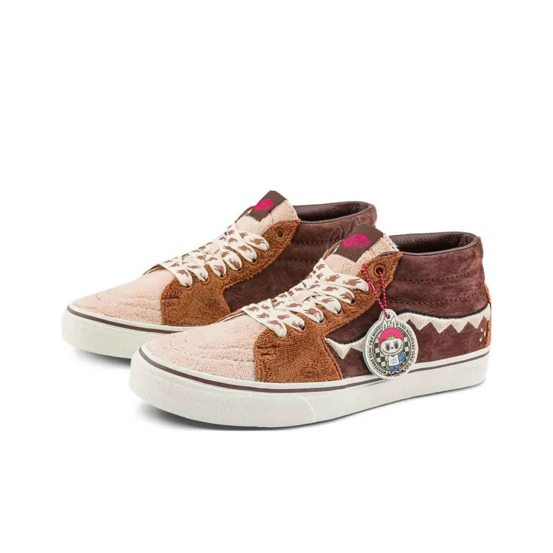 The Monsters X Vans SK8 Mid Brown Orange-2