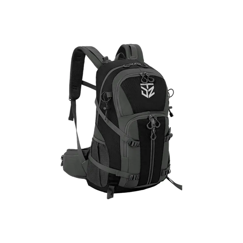 Explorers Nylon 30L/40L Backpack Unisex Green/Orange/Black/Fruit Green-13