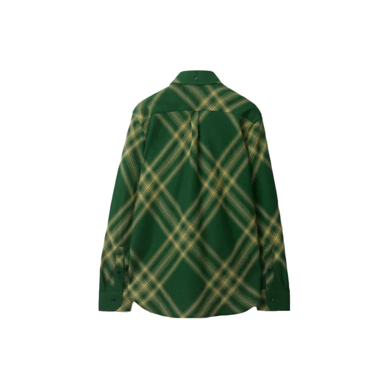 Burberry Check-pattern Wool Shirt-1
