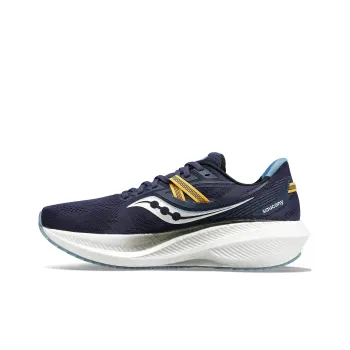 Saucony Triumph 20 Cushioning Wear Resistant Low Top Running Shoes Men's Blue