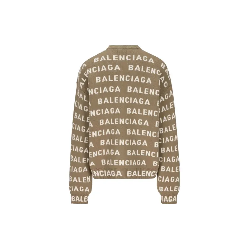 Balenciaga FW23 Sweater Regular Fit Men's Brown-1