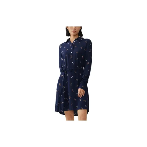 GANT Long-Sleeved Dresses Women's Dark Blue