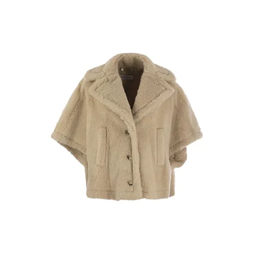 MaxMara Velvet Jackets Women's Beige