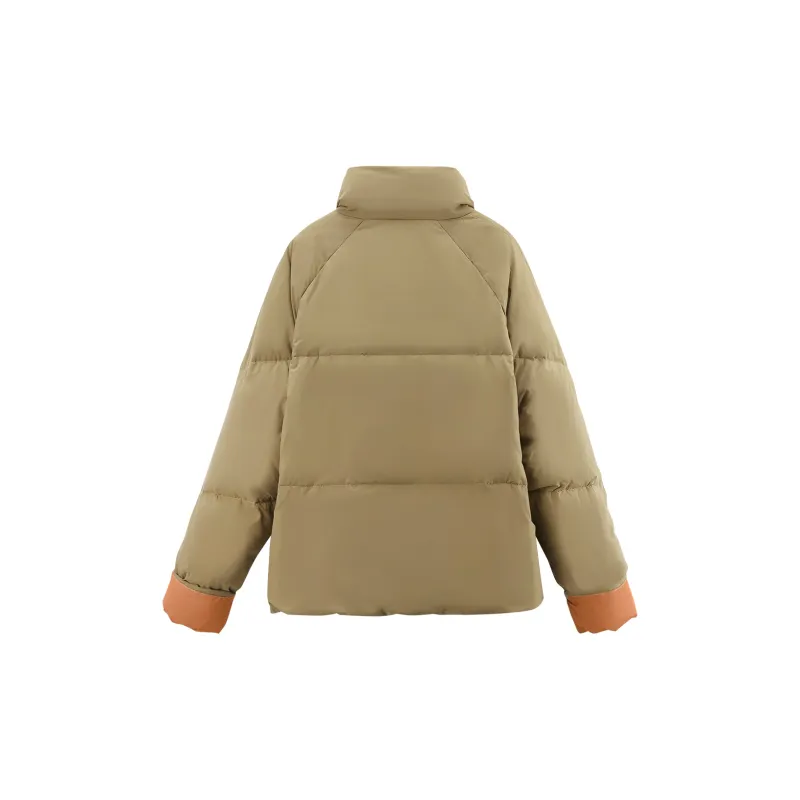 A Paradise For Awakening Down Jacket Women's Pumpkin-3