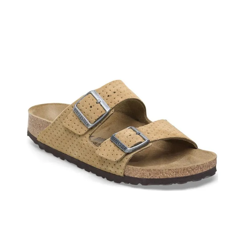 Birkenstock Arizona Perforated Suede Sandals-1