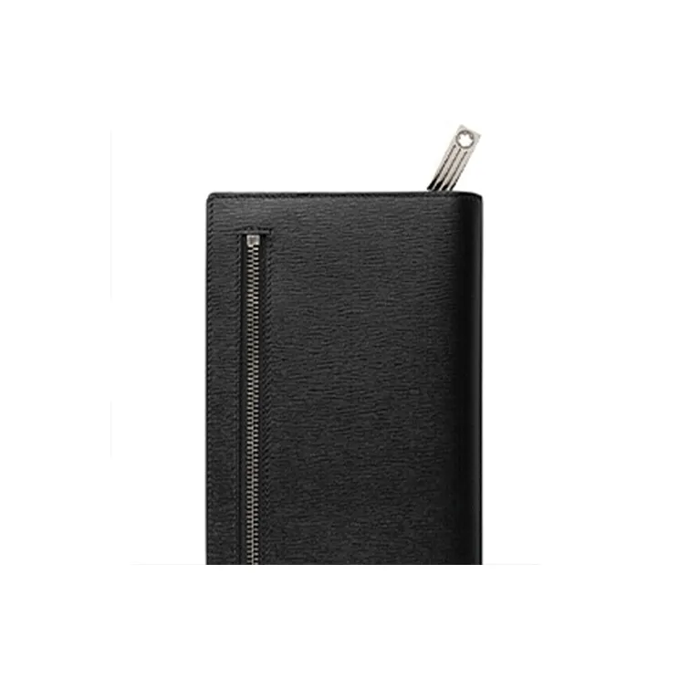MONTBLANC Grain Cow Leather Wallet Men's Black-3