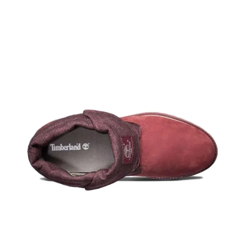 Timberland Roll Top Durable Cushioning Ankle-Length Outdoor Boots Men's Red-2