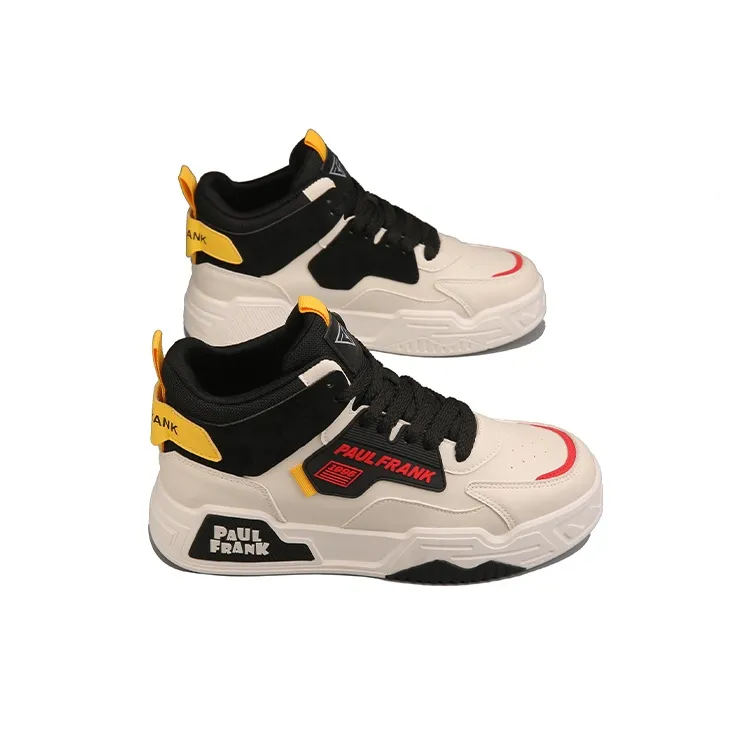 PAUL FRANK Slip-Resistant Mid-Top Skateboard Shoes Men's-1