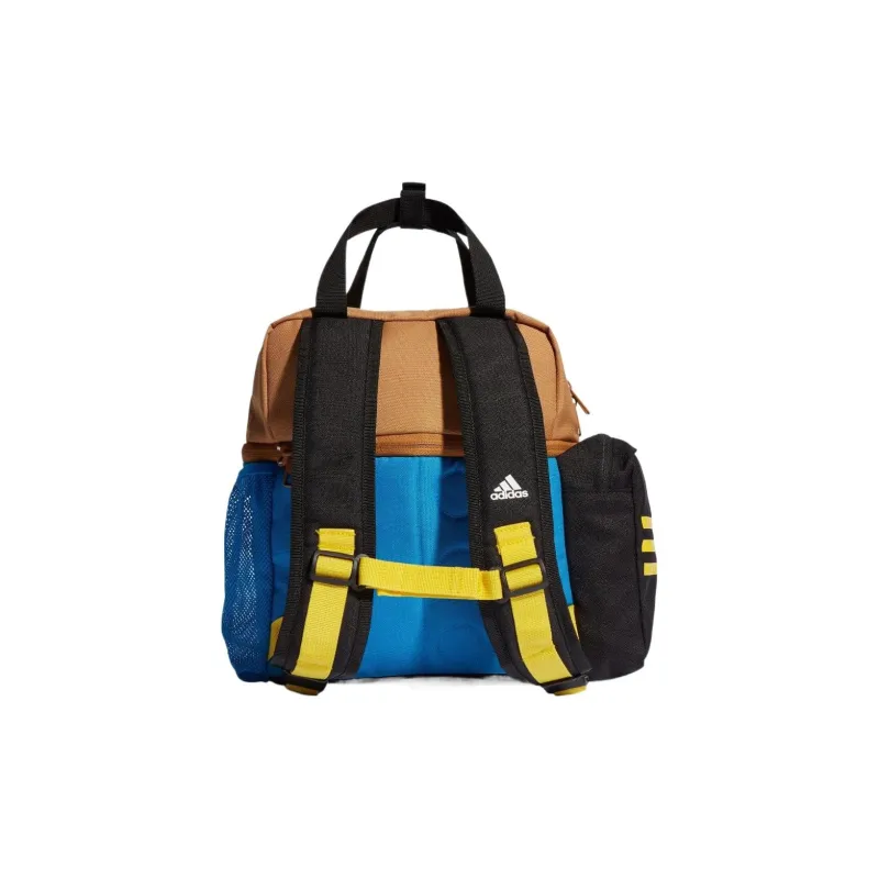 Adidas LEGO Collaboration Polyester Backpack Regular Men's Light Blue/Orange/Black-1