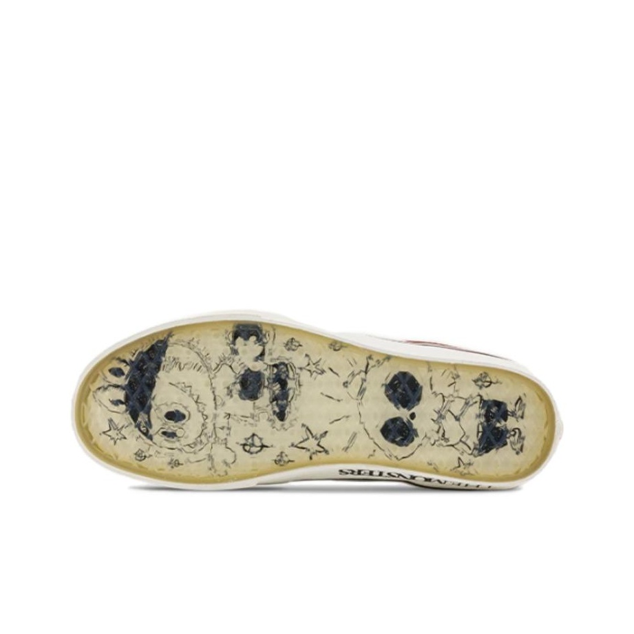 The Monsters X Vans SK8 Mid Brown Orange US M 6.5 - POIZON