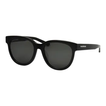 Balenciaga Plastic Oval Sunglasses Unisex Black