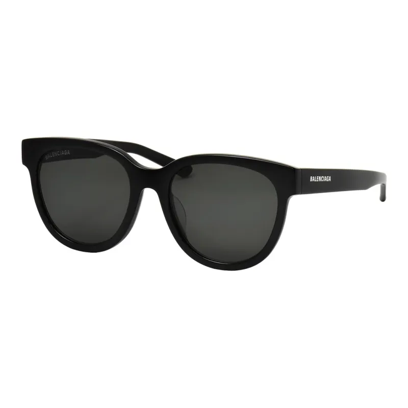 Balenciaga Plastic Oval Sunglasses Unisex Black-0