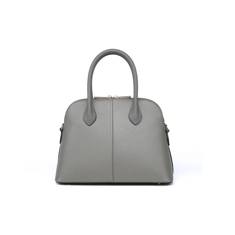 Crocodile Top Grain Cow Leather Crossbody Handbags Regular Women's Black/Gray-6