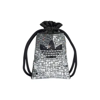 Adidas Originals Eco friendly Polyester Shoulder Bag Crossbody Bag Women's Silver