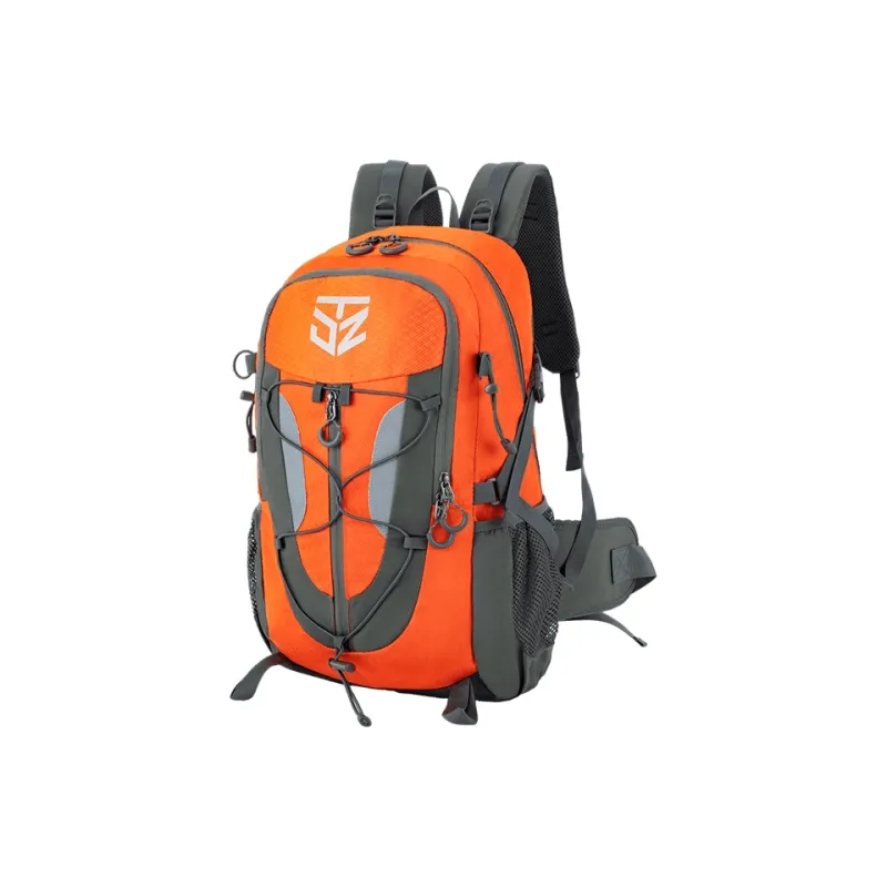 Explorers Nylon 30L/40L Backpack Unisex Green/Orange/Black/Fruit Green-3