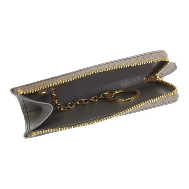 PRADA Leather Wallet Unisex Clay-4