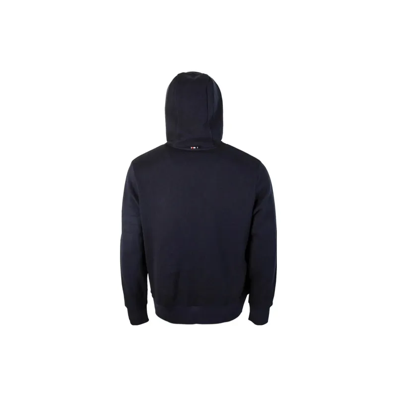 THOM BROWNE· 4 Bar Honeycomb Piqué Hoodie Sweatshirt Men's Blue-1
