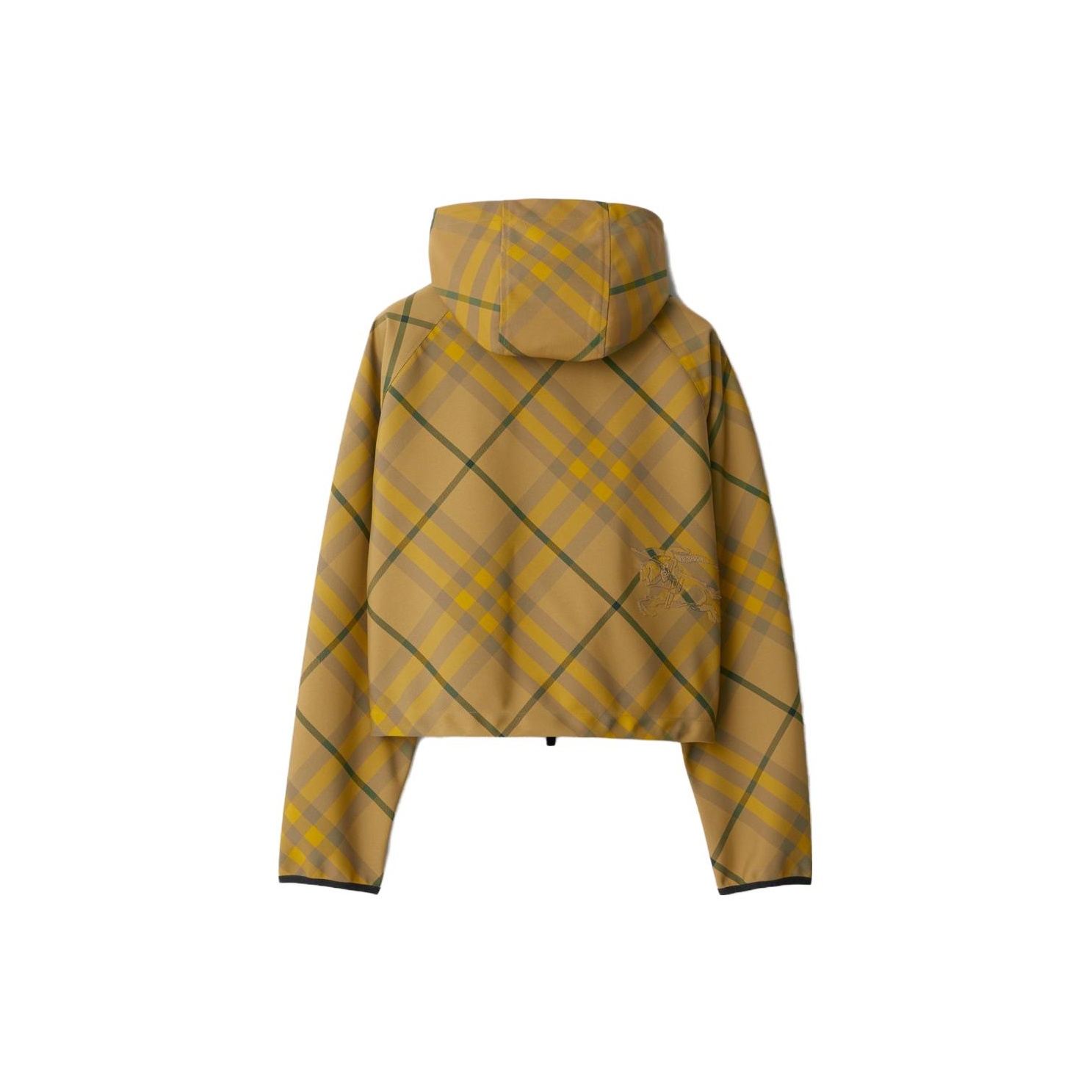 Burberry Check-Pattern Zip-Up Hooded Jacket - POIZON