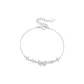 S925 Silver Heart Bowknot Bracelet