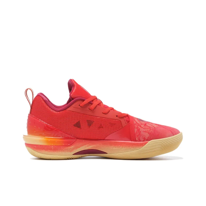 PEAK Taichi Triangle 3.0 Cushioning Anti-Slip And Wear-Resistant Low-Top Basketball Shoes Men's Pickleball Red-1