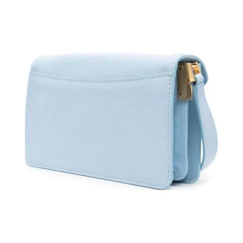 MARNI Trunk Calfskin Crossbody Bag, Shoulder Bag Women's Blue-1