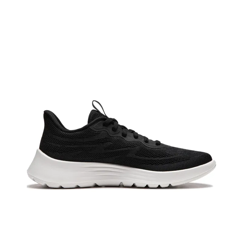 LiNing Feather Cushioning Wear Resistant Low Top Casual Running Shoes Women's Black-1