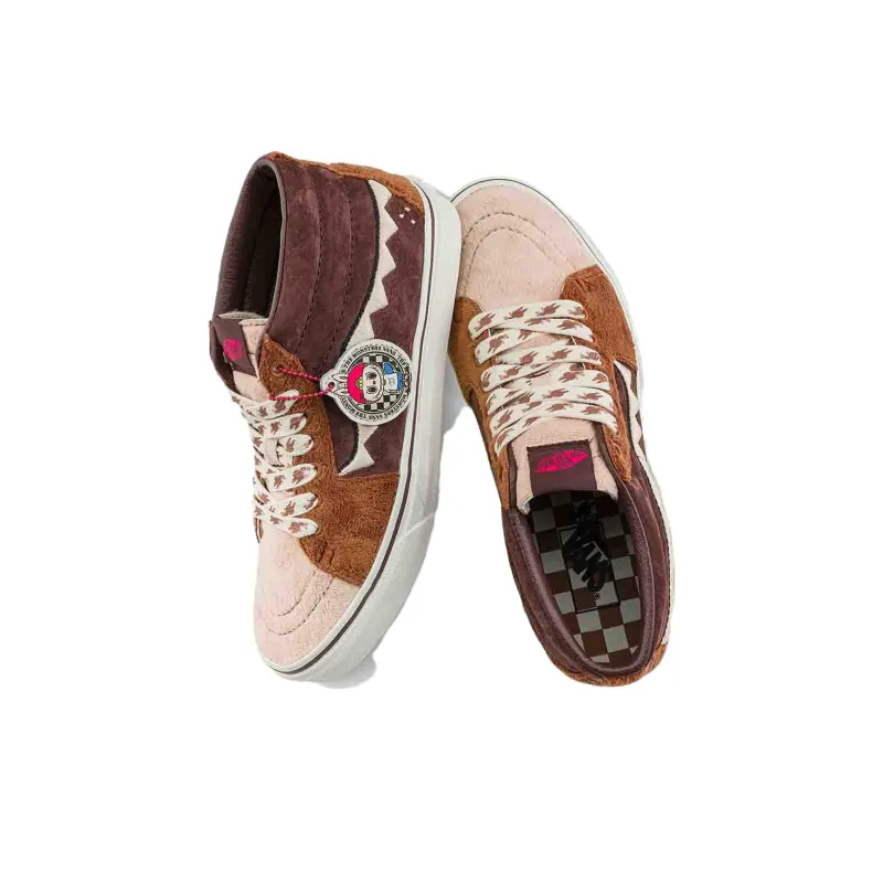 The Monsters X Vans SK8 Mid Brown Orange-3