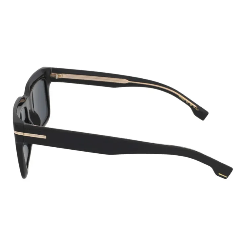 HUGO BOSS Plastic Square Sunglasses Unisex Black-1