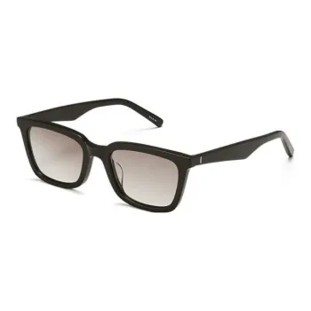 PUBLIC BEACON Acetate Rectangular Sunglasses Unisex Black