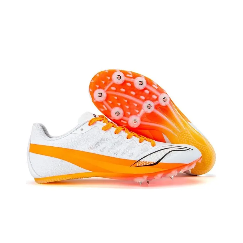 LiNing Cushioning Wear Resistant Low Top Running Shoes Unisex Blaze Orange-3