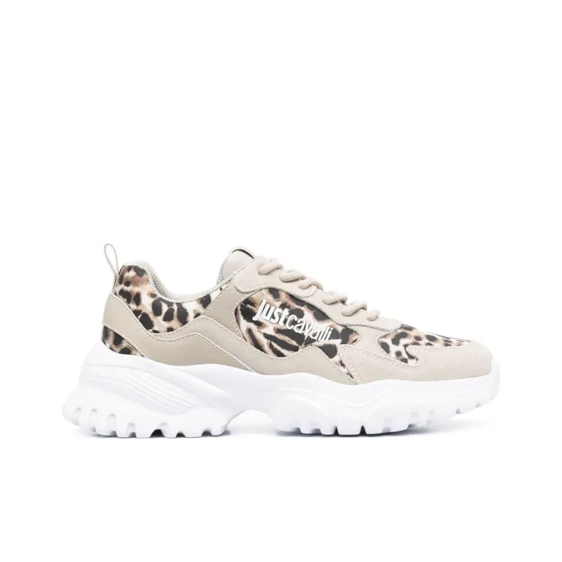 Just Cavalli Low-Top Casual Shoes Women's Beige-1