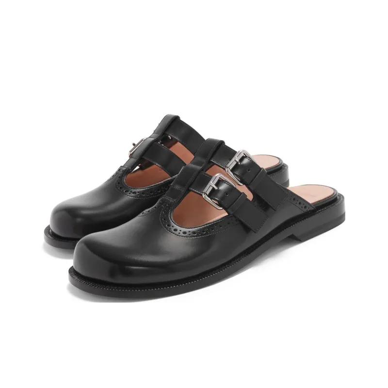 LOEWE Campo Mary Jane Mule Black Women's-2